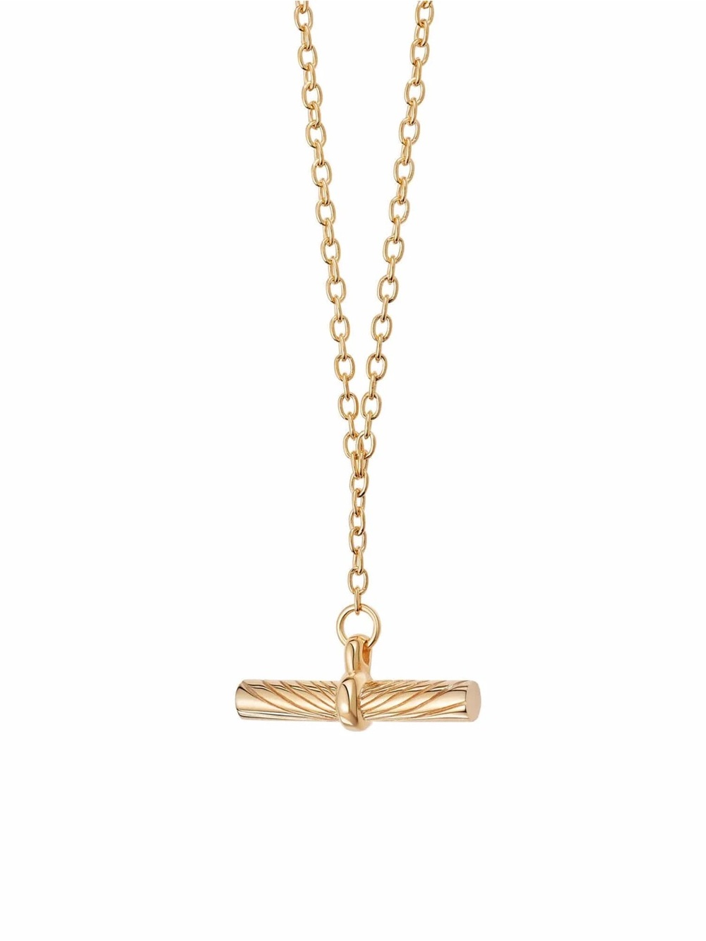Daisy London x Estee Lalonde Gold TBar Pendant Necklace -gold plated silver
